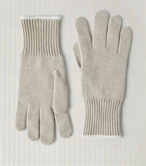 Mens Brunello Cucinelli Neutrals Cashmere Gloves Harrods Uk