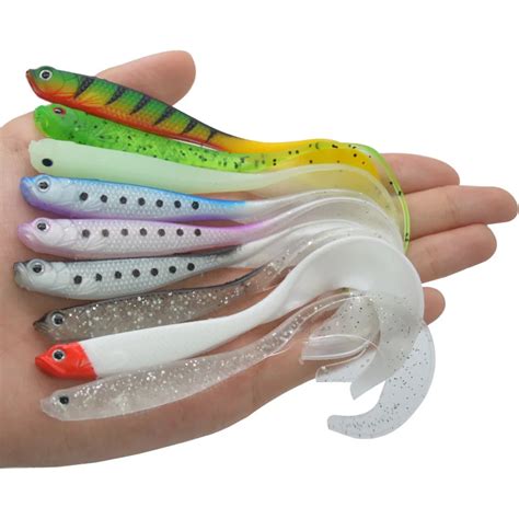 Leurre Souple En Silicone Avec Queue En T App T Lde Type Poisson Nageur