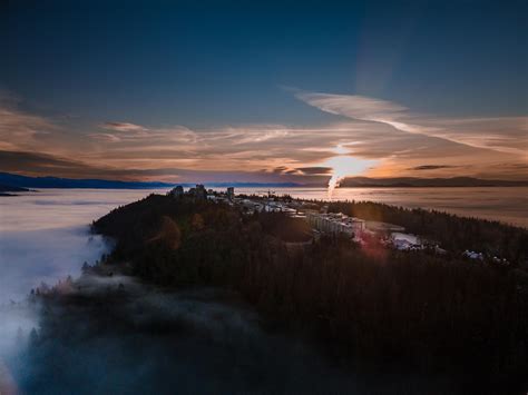 Sfu From Burnaby Mountain This Morning Rvancouver