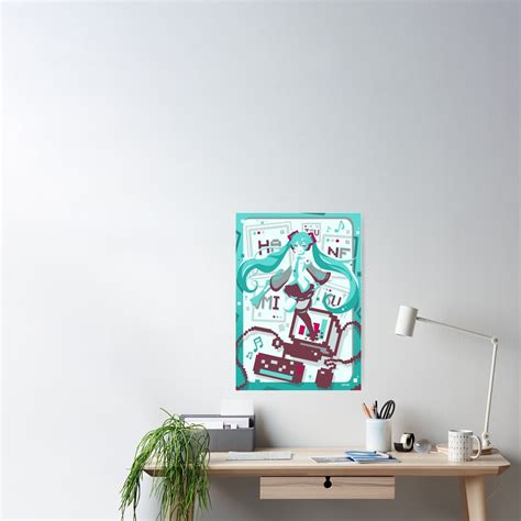 "Hatsune Miku" Poster for Sale by SnipSnipArt | Redbubble