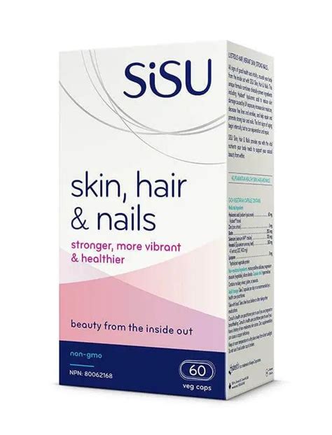 Sisu Skin Hair And Nails 60 Veg Capsules Nutrition Plus