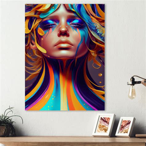 Mercer41 Liquid Ink Sensual Woman Portrait Vii Graphic Art On Canvas Wayfair