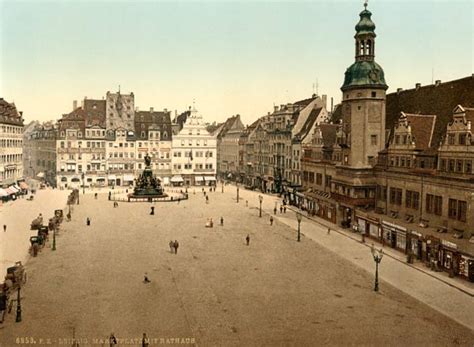 Leipzig Markt Mit Rathaus Artist Artist Als Kunstdruck Oder Gem Lde