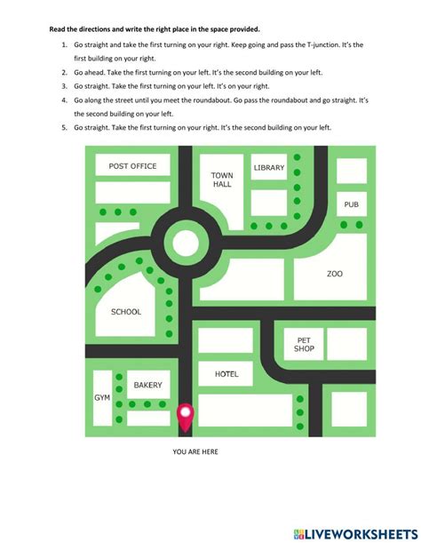 My Neighbourhood Interactive Activity For 6 Live Worksheets