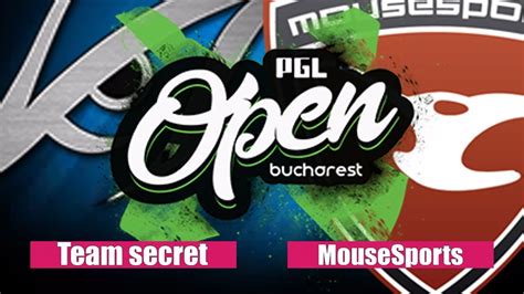 Team Secret Vs Mousesports Game 1 PGL Open Bucharest 2017 YouTube