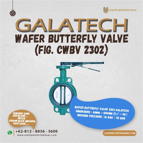 Wafer Silent Check Valve Galatech Utatip Metertek Duas