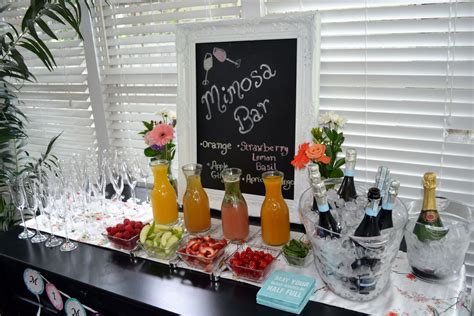 Bridal Shower Mimosa Bar Bridal Shower Brunch Mimosa Bar Bridal