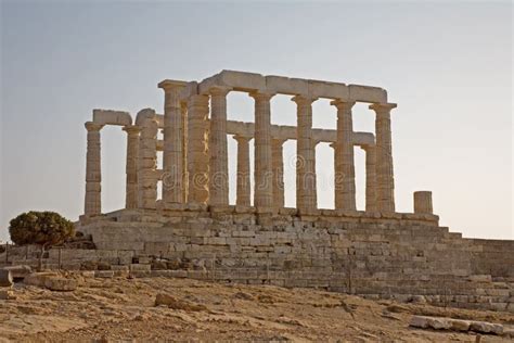 Temple of Poseidon, Cape Sounion, Greece Stock Image - Image of greek ...