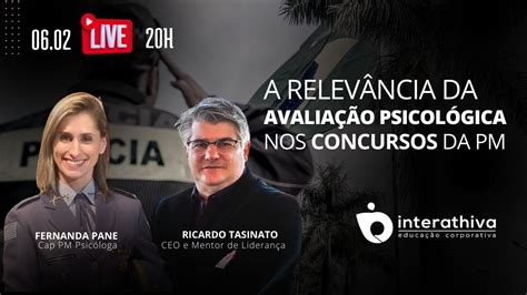 Ricardo Tasinato Convida Fernanda Pane A RelevÂncia Da AvaliaÇÃo