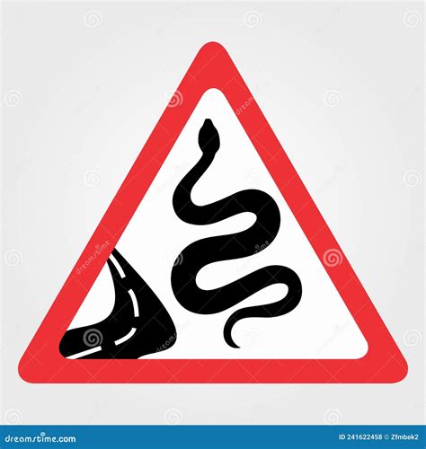 Snakes Warning Sign Or Banner Vector Illustration Stock Vector