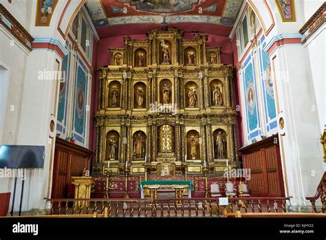 Interior Shot Of Iglesia De La Candelaria Or Church Of Our Lady Of