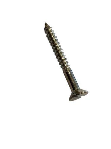 Flat Slotted Csk Head Wood Screws Nickel Plated Size X Mm At Rs