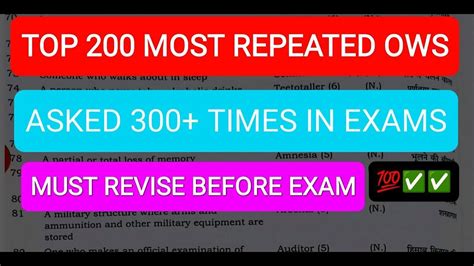 Top One Word Substitution Asked Times In Exams Must Revise