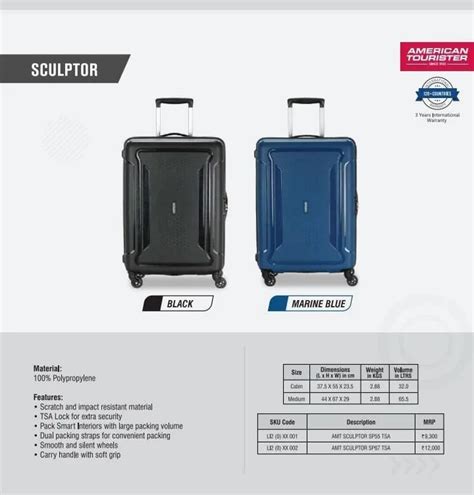 Black Polycarbonate American Tourister Trolley Bag At Rs 2700 In Noida