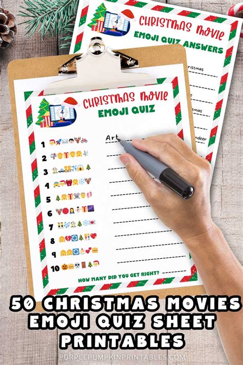 Printable Christmas Movies Emoji Game Emoji Pictionary