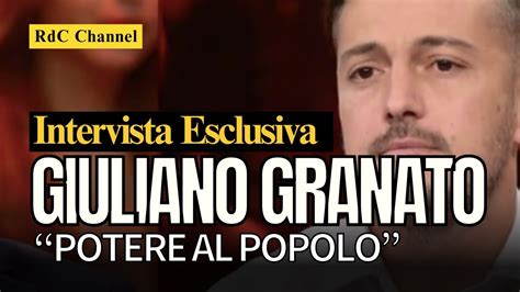 Intervista Esclusiva A Giuliano Granato Di Potere Al Popolo Reddito