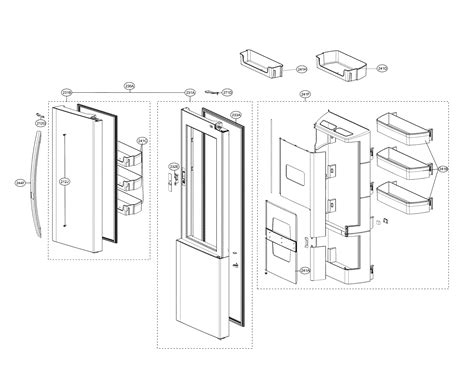 Lg Lsxs D Lower Door Bin Genuine Oem