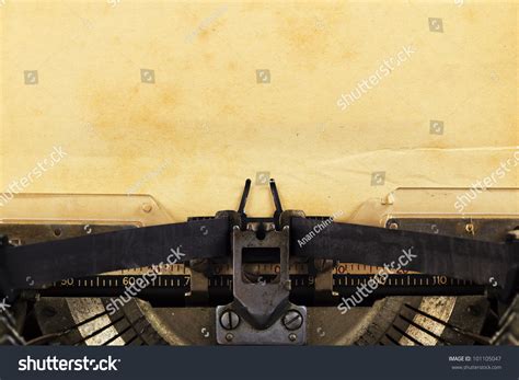 Old Typewriter With Paper Stock Photo 101105047 : Shutterstock