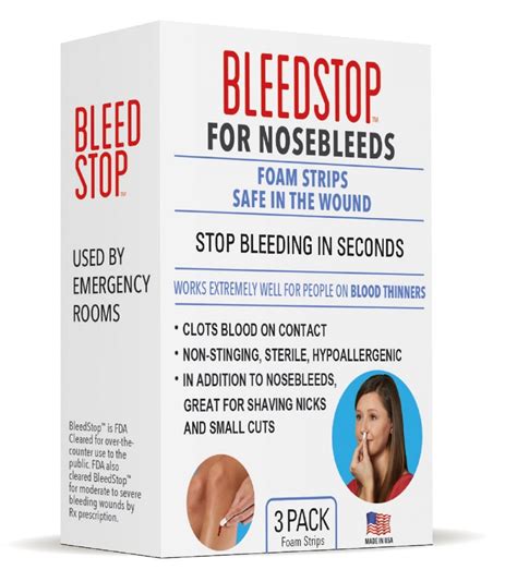 Bleedstop™ For People On Blood Thinners Great For Nosebleed