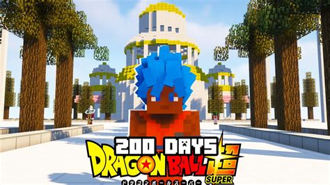 I Spent 200 Days In A Minecraft Dragon Ball Super Server And Became One Of The Strongest Players