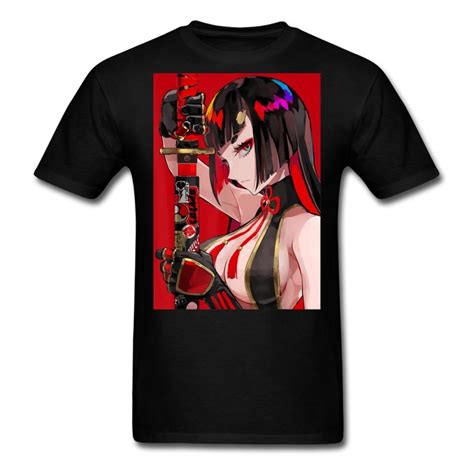 Anime Sexy Ecchi Girl Shirt Samurai Waifu Japanese Aesthetic Otaku Kawaii Tshirt