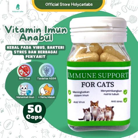 Jual Vitamin Imun Kucing Anti Virus Meningkatkan Sistem Imun Anti Stres