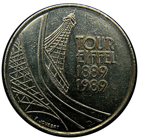 5 Francs Eiffel Tower France Modern Numista