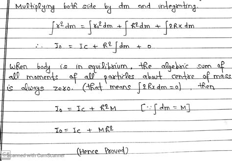 Theorems Of Perpendicular And Parallel Axis Maths And Physics With Pandey Sir