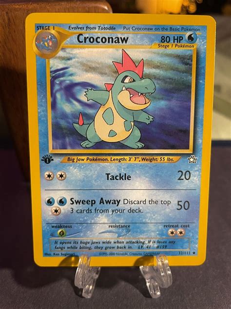 Pok Mon Tcg Croconaw Neo Genesis St Edition Regular Uncommon Values