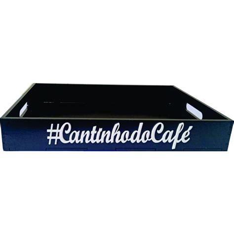 Bandeja aparador cantinho do café em mdf Pintado Escorrega o Preço