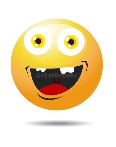 A Happy Smiley Face Button Stock Vector Illustration Of Vector 10144587