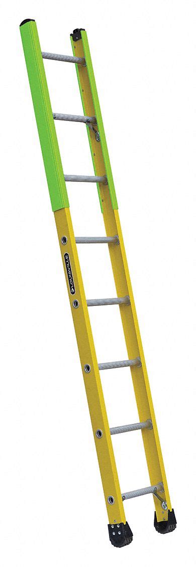 LOUISVILLE 8 Ft Overall Ht Fiberglass Straight Ladder 48FT61