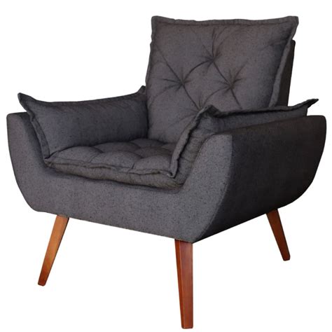 Poltrona Puff Decorativo Opala Linho Caf Kasa Sof Kasa Sofa Decor