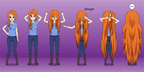 Hair Growth Sequence Aritori By Spascala On Deviantart Long Hair