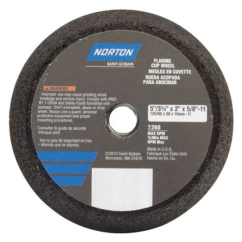 Norton Type X X Flaring Cup Grinding Wheel F