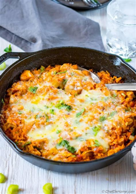 pot buffalo chicken  rice casserole recipe chefdehomecom
