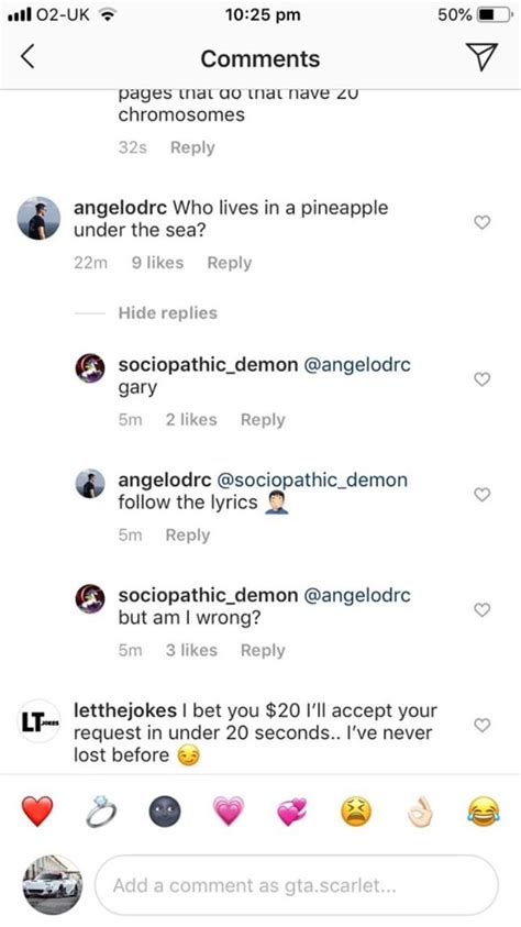 Instagram Comment Section Template