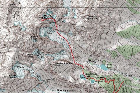 Mount Owen Topo Map Photos Diagrams Topos Summitpost