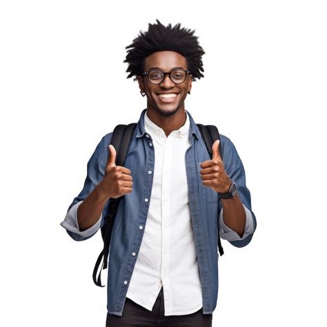 Premium Photo A Man Wearing Glasses And A Blue Shirt With The Word