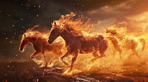 Cavalos Ondas Fogo Imagens Download Grátis No Freepik