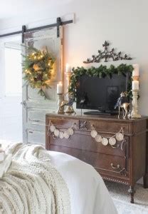 Rustic Christmas Master Bedroom Shades Of Blue Interiors