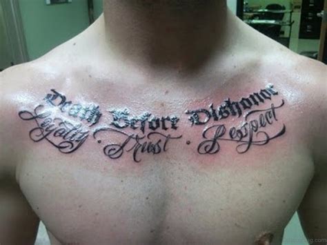 Adorable Wording Tattoos For Chest Tattoo Designs Tattoosbag