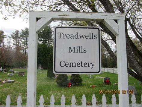 Treadwells Mills Cemetery dans Plattsburgh New York Cimetière Find a