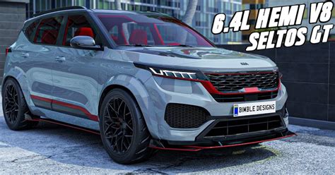 Kia Seltos Gt Imagined With A Monstrous V8 Engine