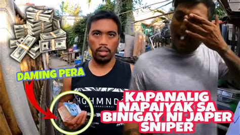 Napaiyak Si Louie Tv Sa Binigay Ni Idol Japer Sniper Youtube