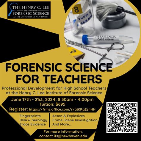 Forensic Science for Teachers - The Henry C. Lee Institute of Forensic ...