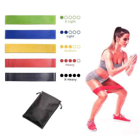 Fit Simplify Resistance Loop Exercise Bands With Instruction Guide And