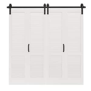 Ark Design In X In Solid Core White Finished Mdf Louver Closet