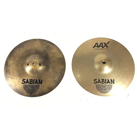 Sabian 13 AAX Fusion Hi Hat Cymbals Pair 2005 2018 Reverb