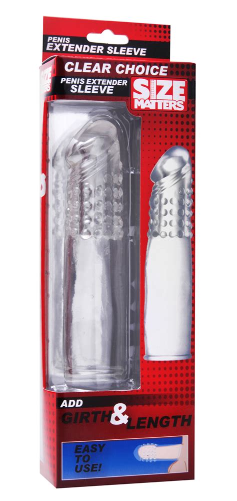 Clear Choice Penis Extension Sleeve Extenders Size Matters